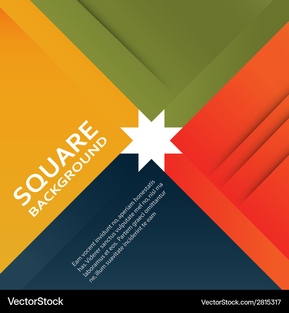 Large colored boxes with blank space for text Vector Image