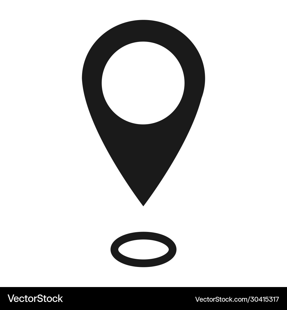 Location icon map pointer symbol isolated Location icon map pointer symbol isolated vector image
