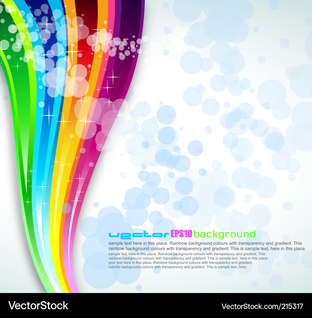 Vibrant Rainbow Spectrum Background vector image
