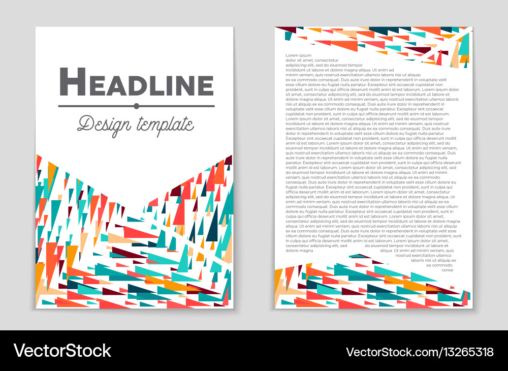 Abstract layout background set for art Vector Image
