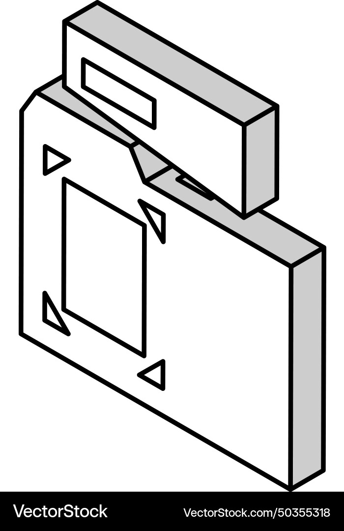 Document in folder isometric icon Vector Image
