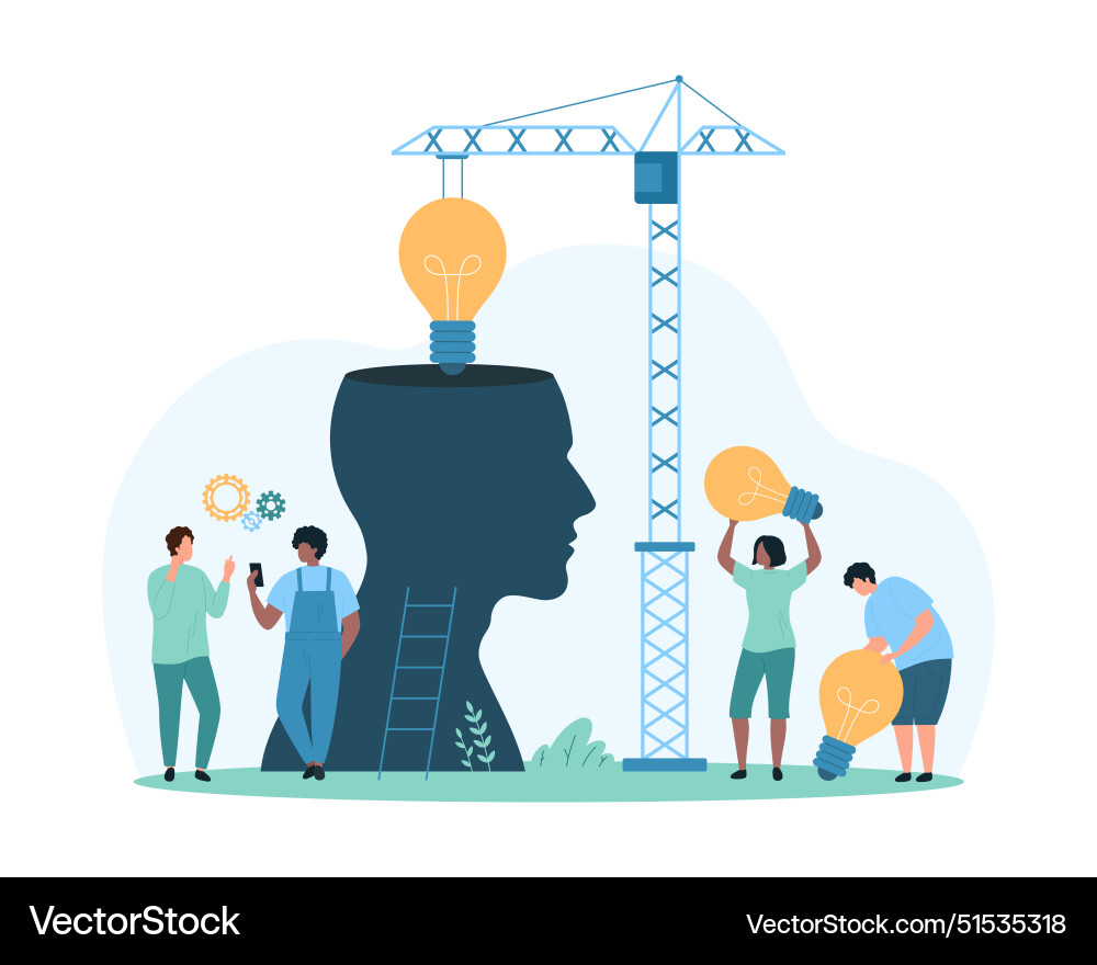 Machine learning and ai improvement software vector image
