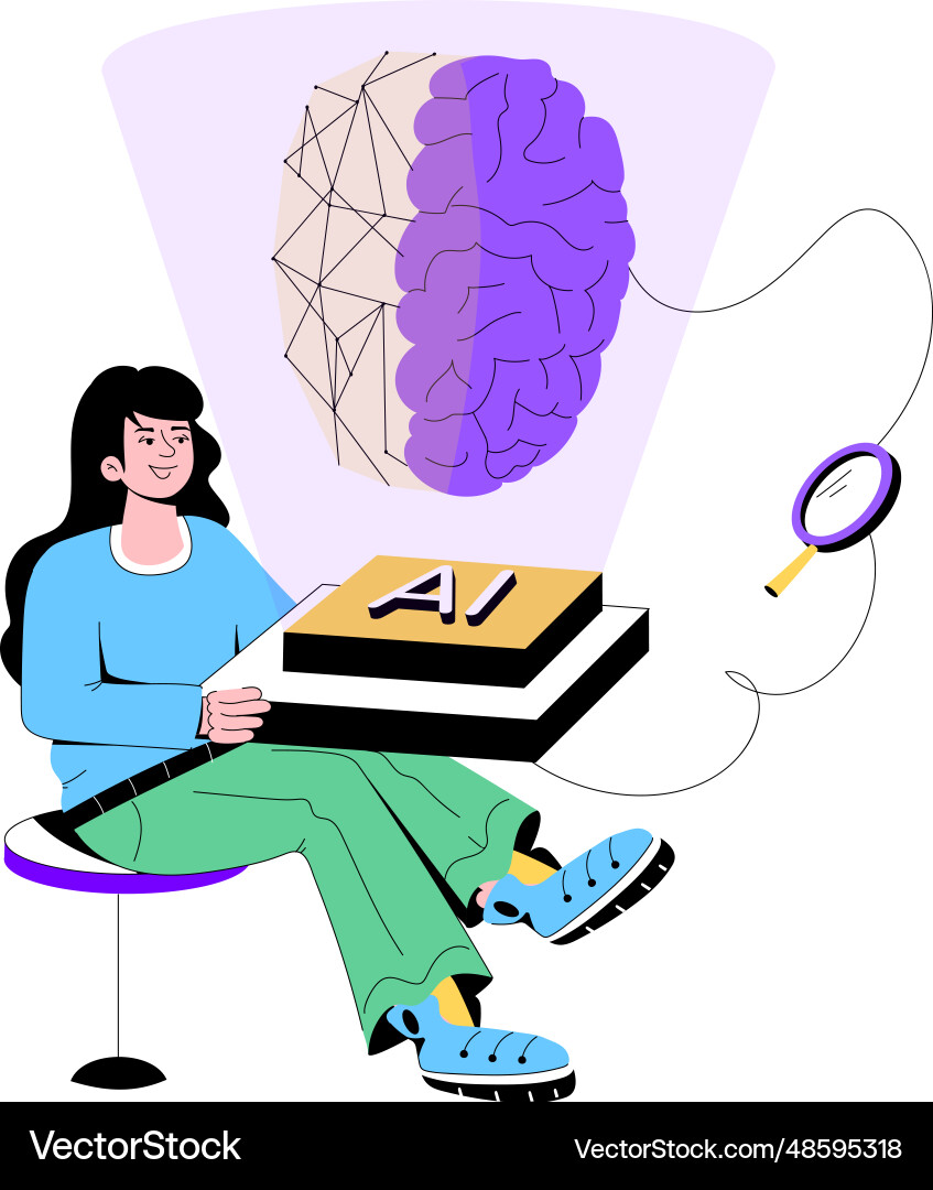 Machine learning Vector Image
