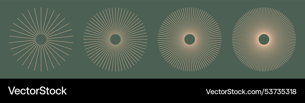 Radial circle lines circular elements Radial circle lines circular elements Vector Image