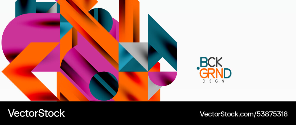 Trendy triangles lines round elements and circles Vector Image