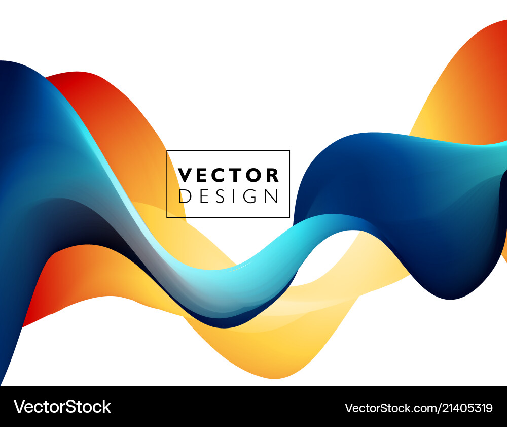 Abstract Color Flow Background vector image