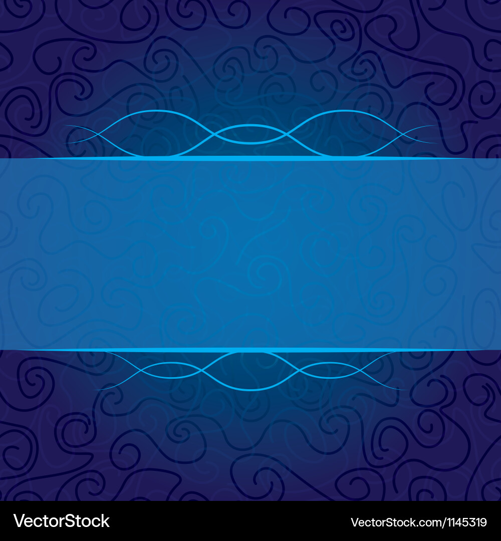 Abstract curls in blue Vector Image