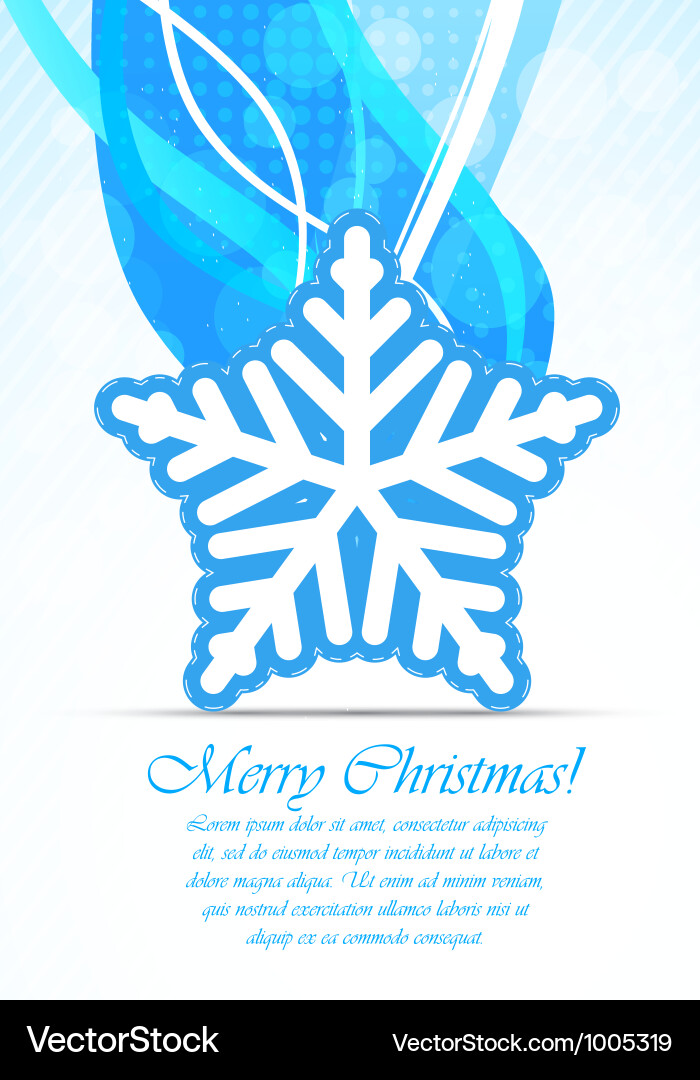 Background with snowflake Vector Image