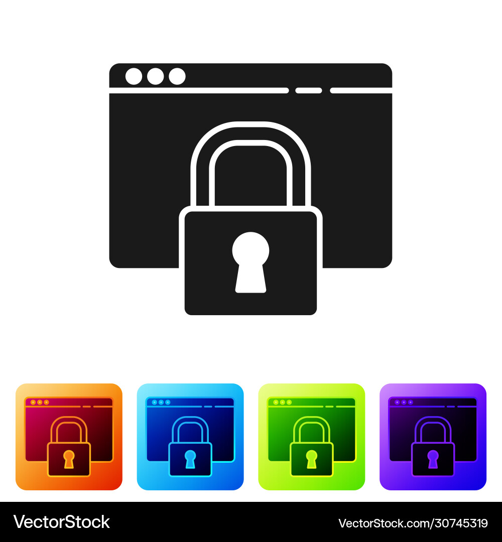 Black secure your site with https ssl icon Black secure your site with https ssl icon Vector Image