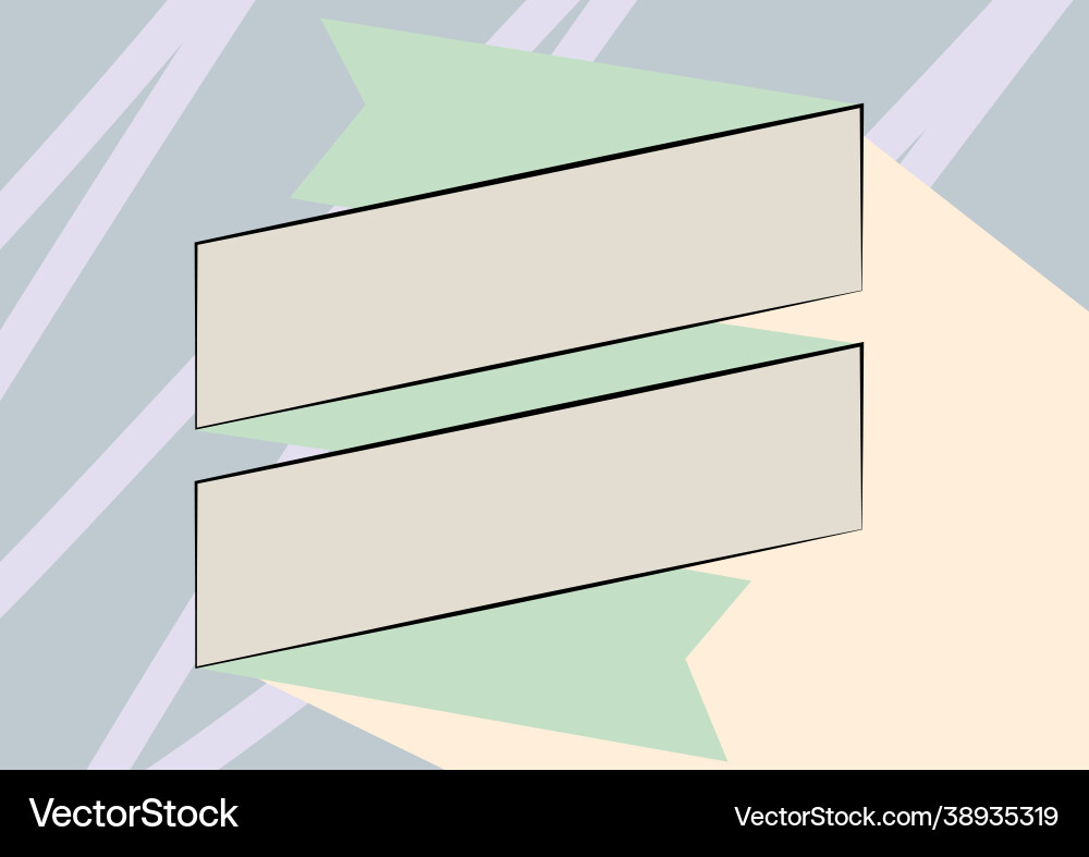 Folded paper sash drawing in zigzag pattern Folded paper sash drawing in zigzag pattern vector image