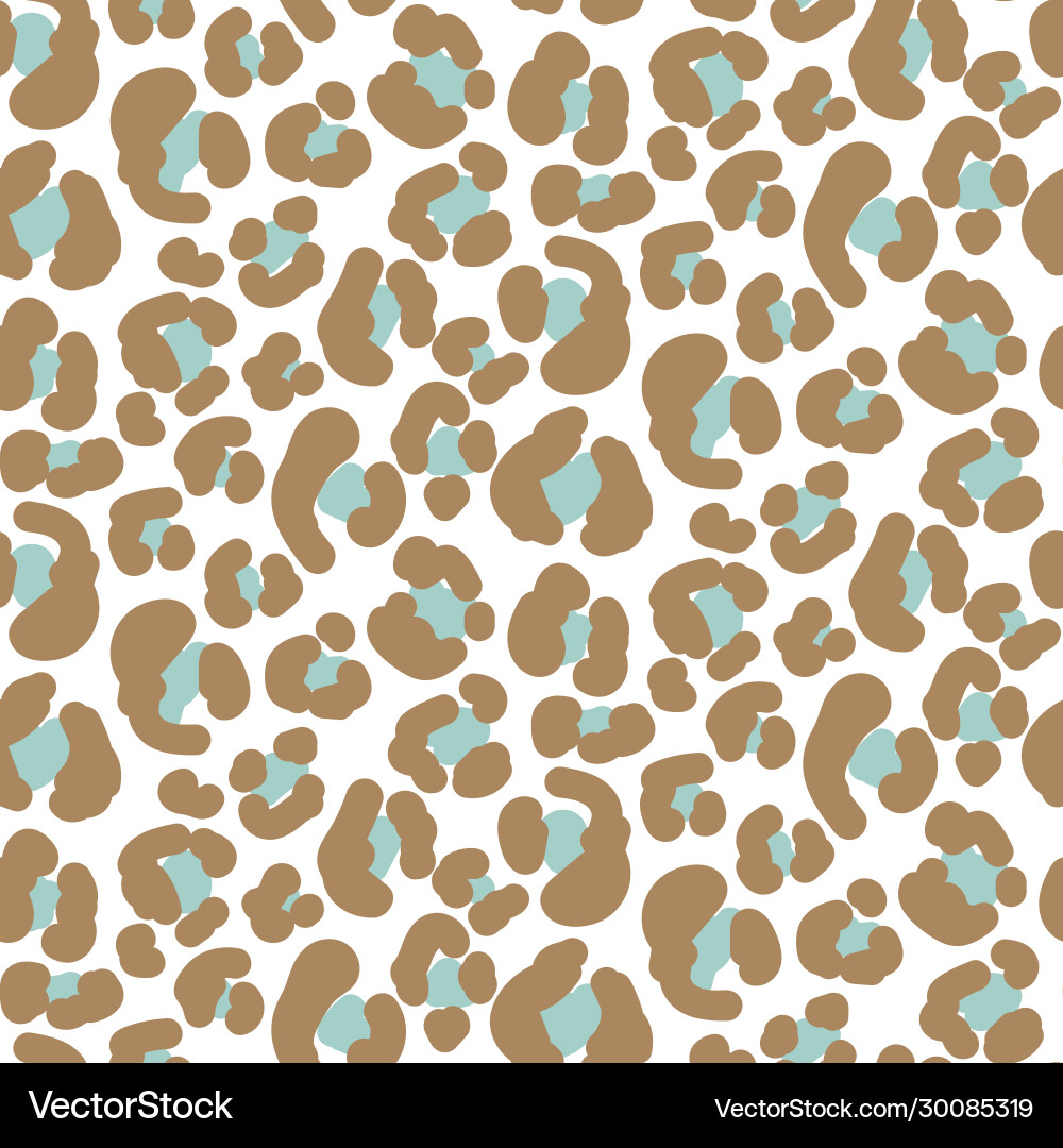 Leopard Skin Seamless Pattern vector image
