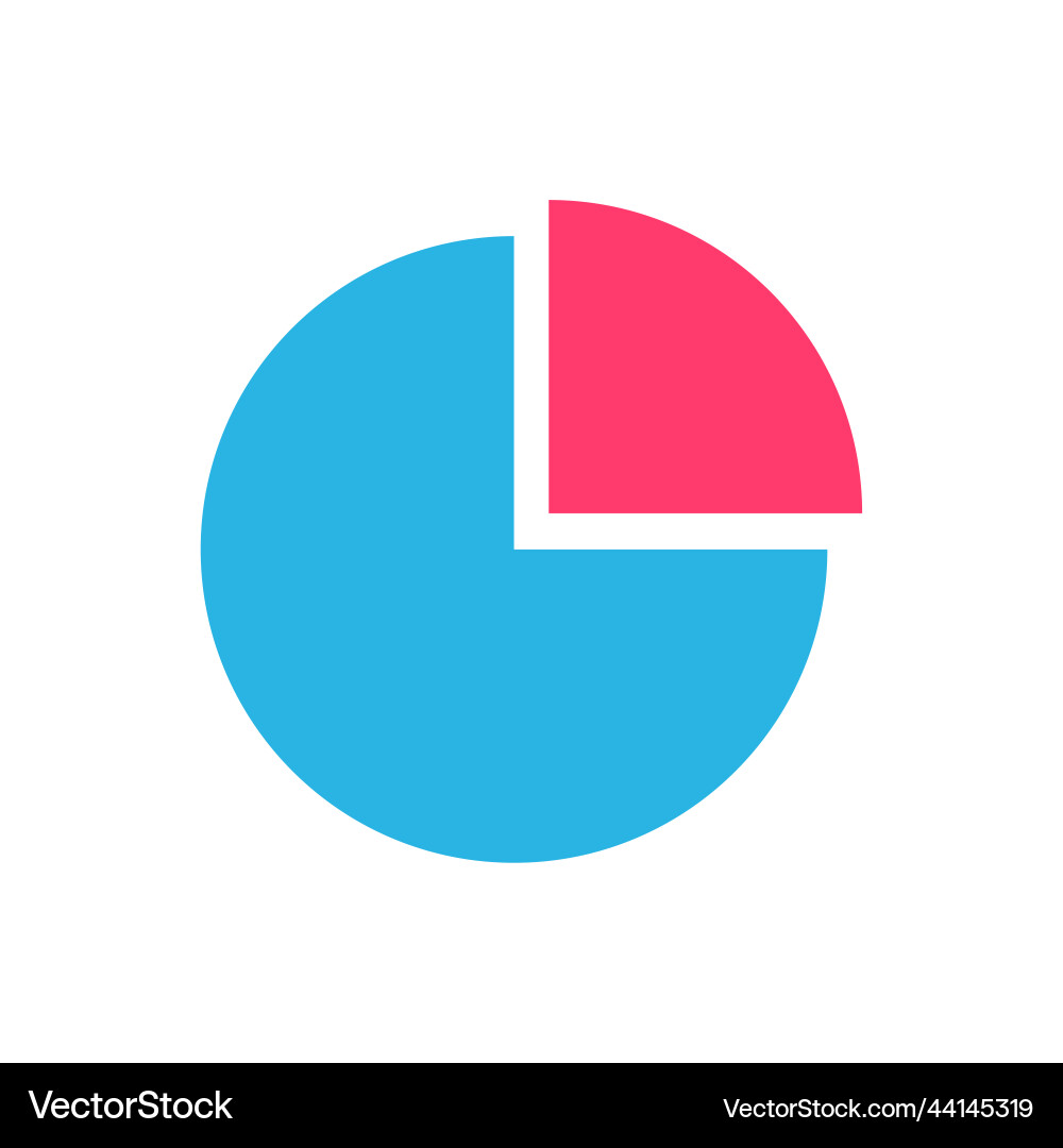 Line graph comparing business performance company Vector Image
