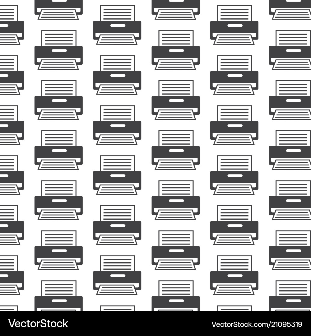 Printer pattern background vector image