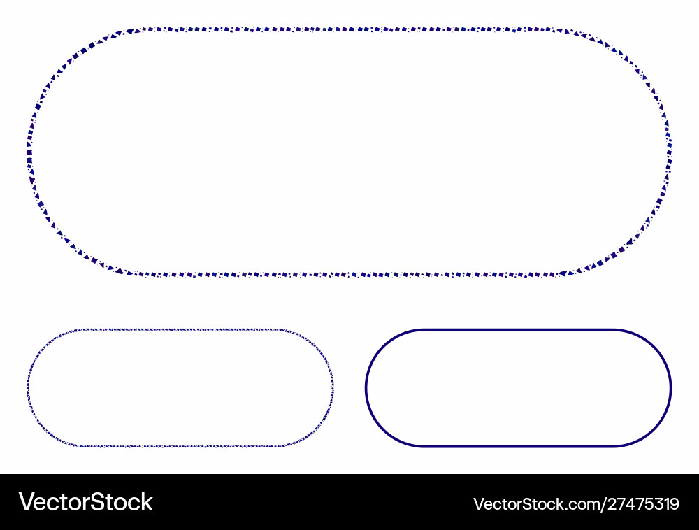 Rounded frame composition icon irregular pieces Rounded frame composition icon irregular pieces Vector Image