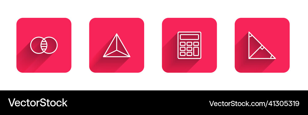 Set line mathematics sets a and b geometric Set line mathematics sets a and b geometric vector image