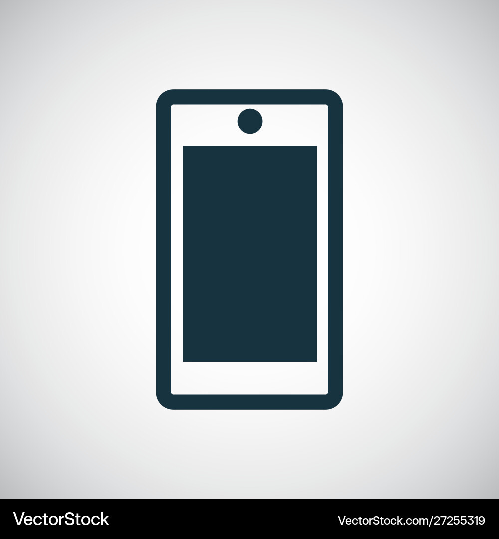 Smartphone icon for web and ui on white background Vector Image