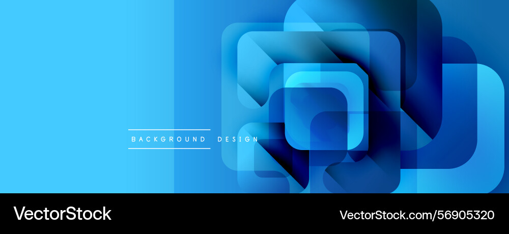 Abstract blue geometric shapes overlap creating Abstract blue geometric shapes overlap creating vector image