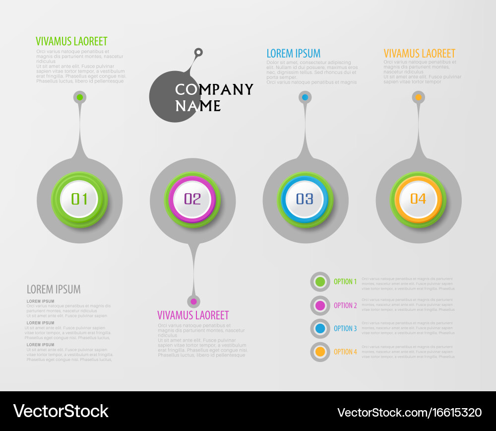 Abstract element for business strategy in stages vector image