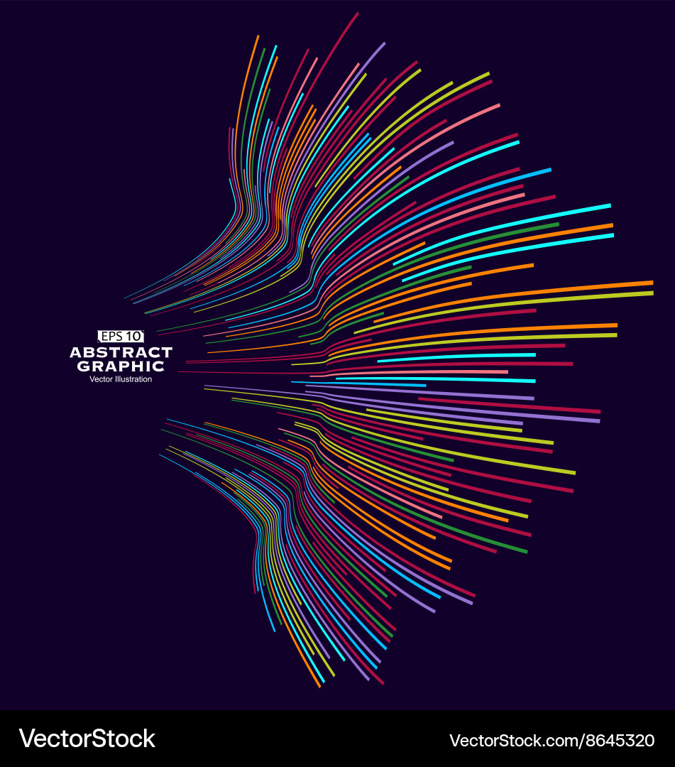 Abstract graphics spring colors vector image