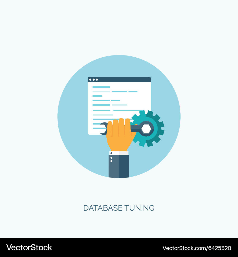 Database & Computing Concepts vector image