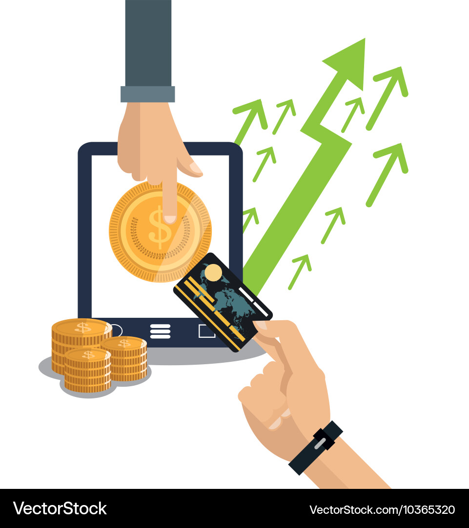Ecommerce and shopping online design vector image