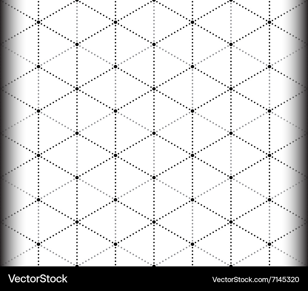 Geometric Dot Pattern - Hexagon & Triangle vector image