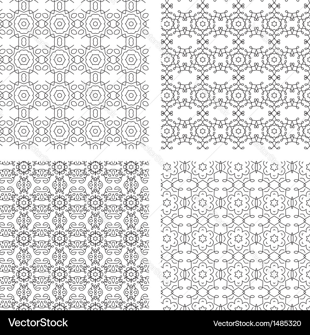 Intricate Circular Ornament Pattern vector image