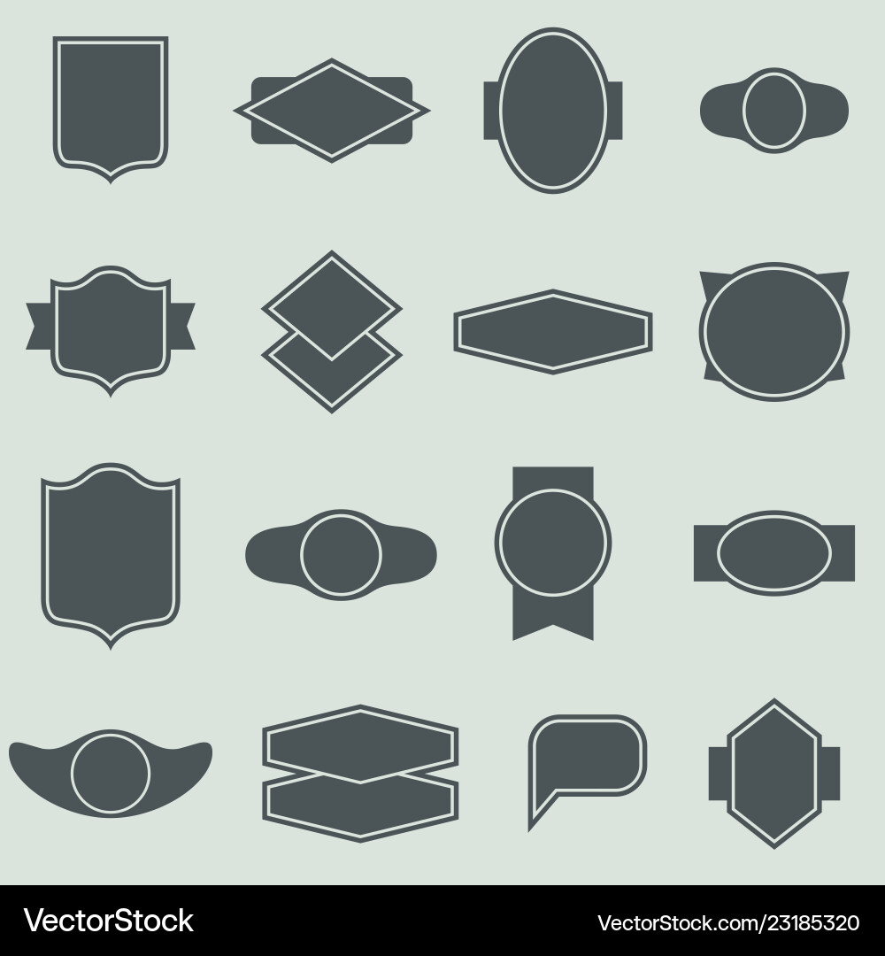 Labels and frames seamless pattern Labels and frames seamless pattern vector image