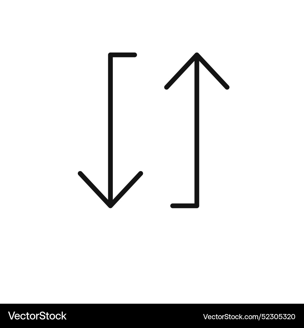Repeat reload arrow icon outline collection Vector Image