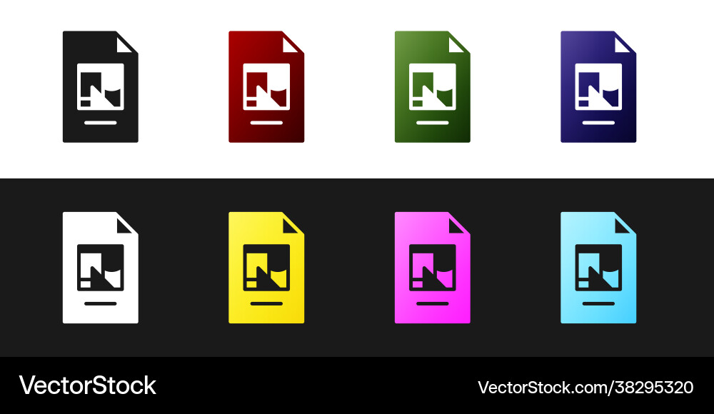 Set file document with icon isolated Set file document with icon isolated Vector Image