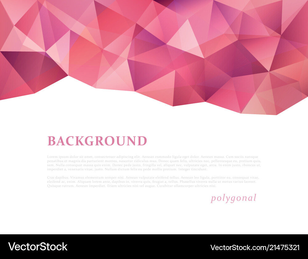 Abstract triangular banner Vector Image