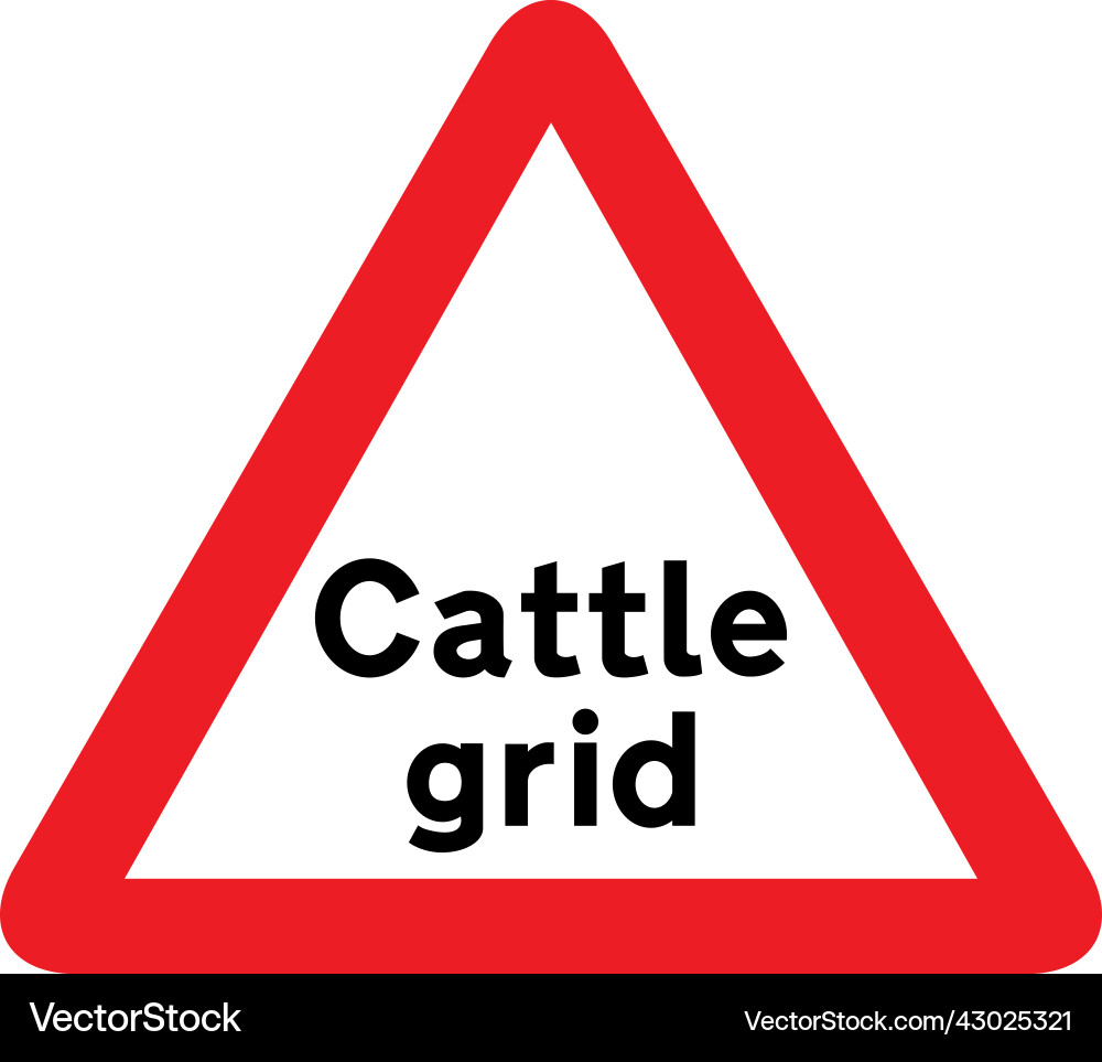 Cattle grid vector image