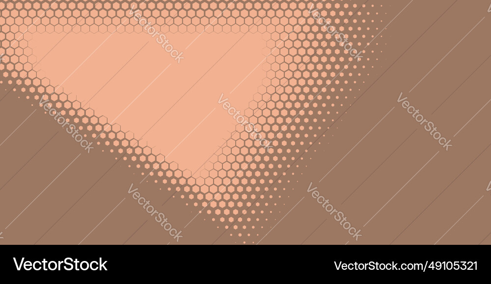 Geometric abstract hexagon two color background Vector Image