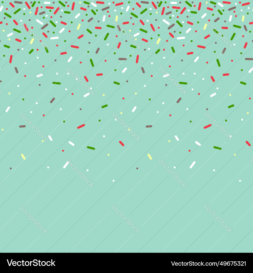 Seamless pattern with colorful sprinkles Vector Image