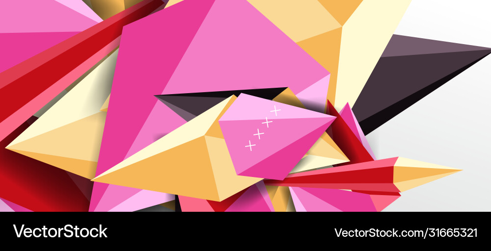 Trendy simple triangle abstract background Vector Image