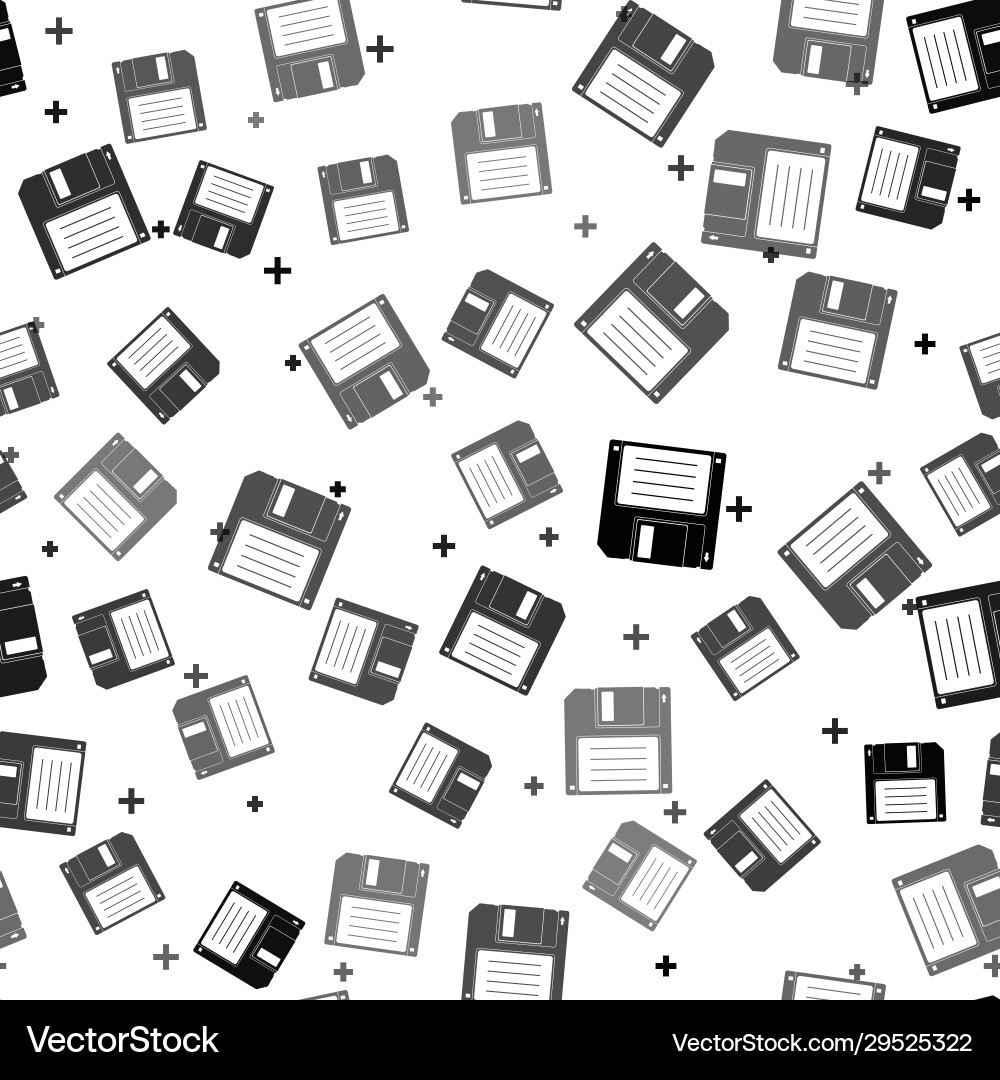 Black floppy disk for computer data storage icon Black floppy disk for computer data storage icon Vector Image