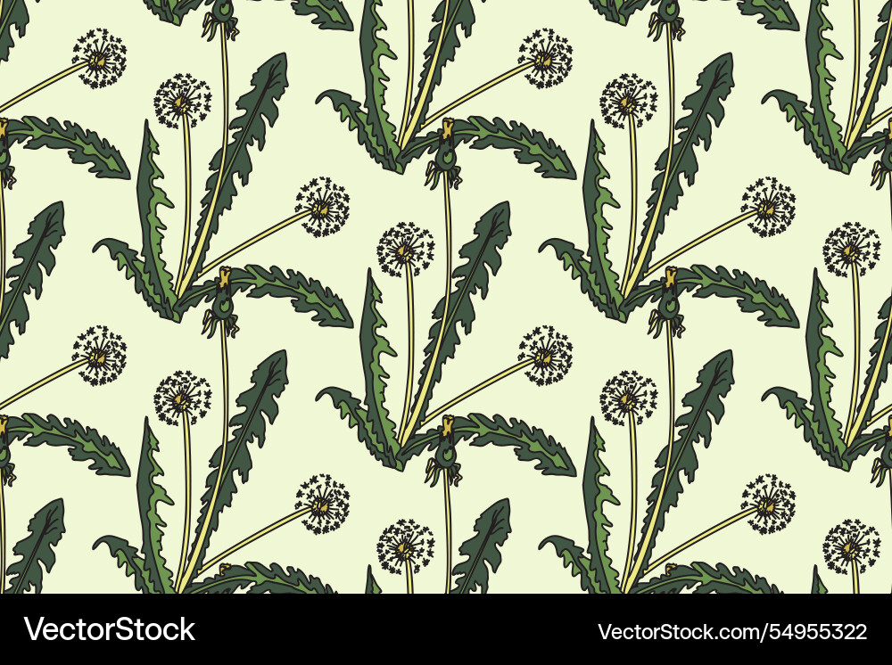 Botanical abstract seamless pattern background Botanical abstract seamless pattern background vector image