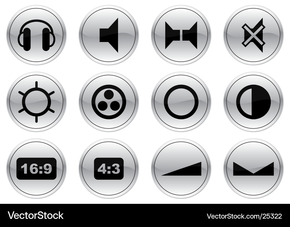 Gadget Icons Set Vector Image