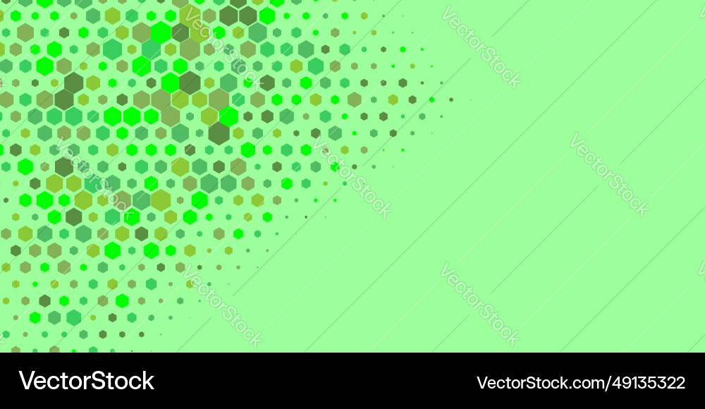 Geometric multi size hexagon with color Vector Image