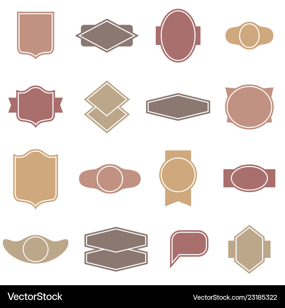 Labels and frames seamless pattern Labels and frames seamless pattern vector image
