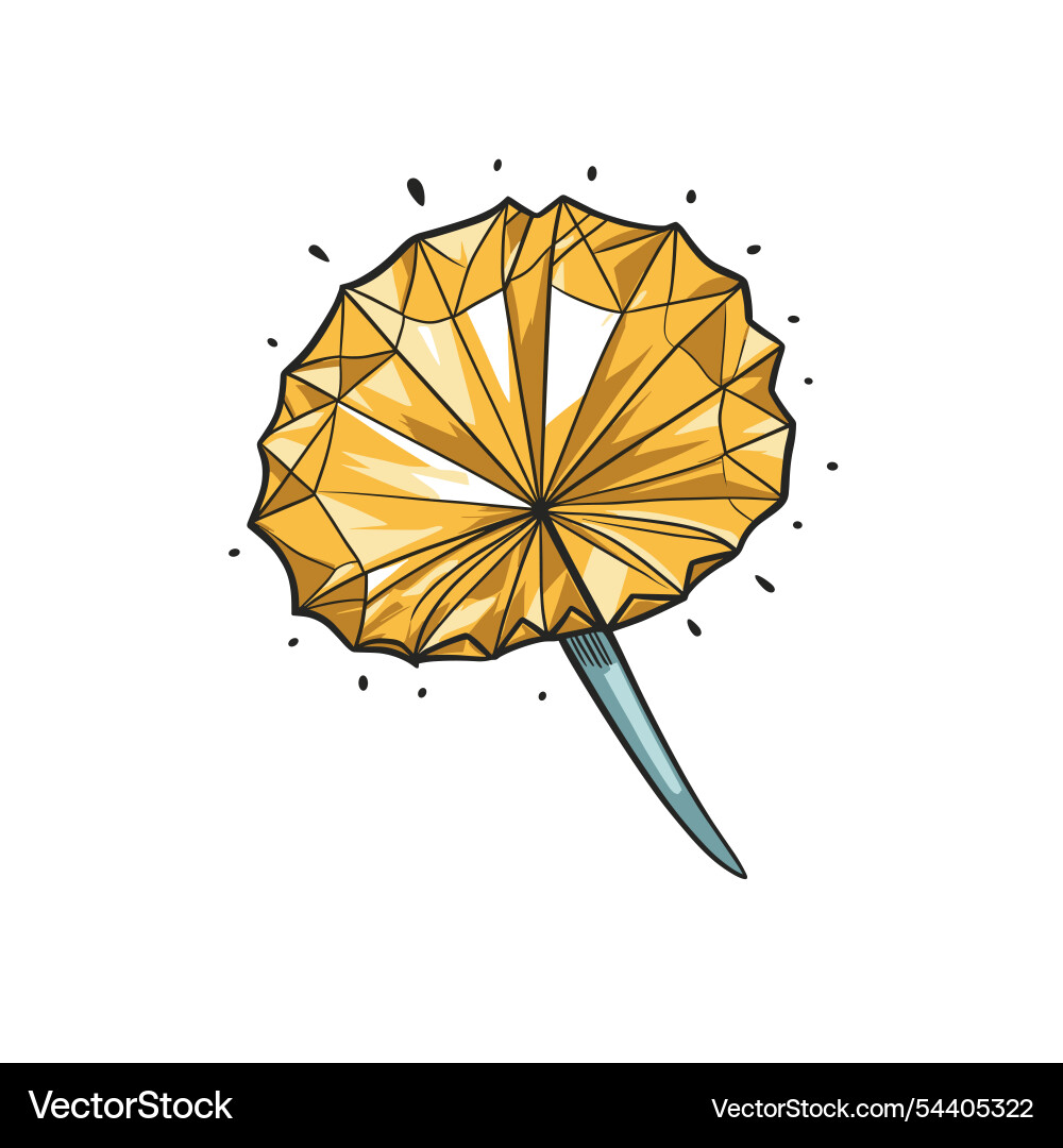 Vibrant art of a golden flower with intricate Vibrant art of a golden flower with intricate vector image