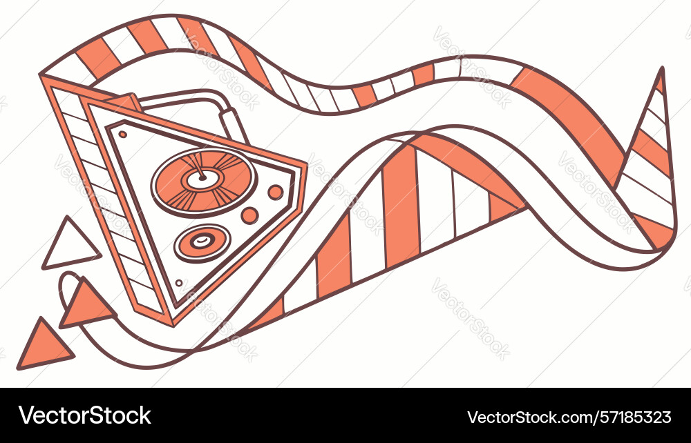 Abstract visuals with eye perception vector image