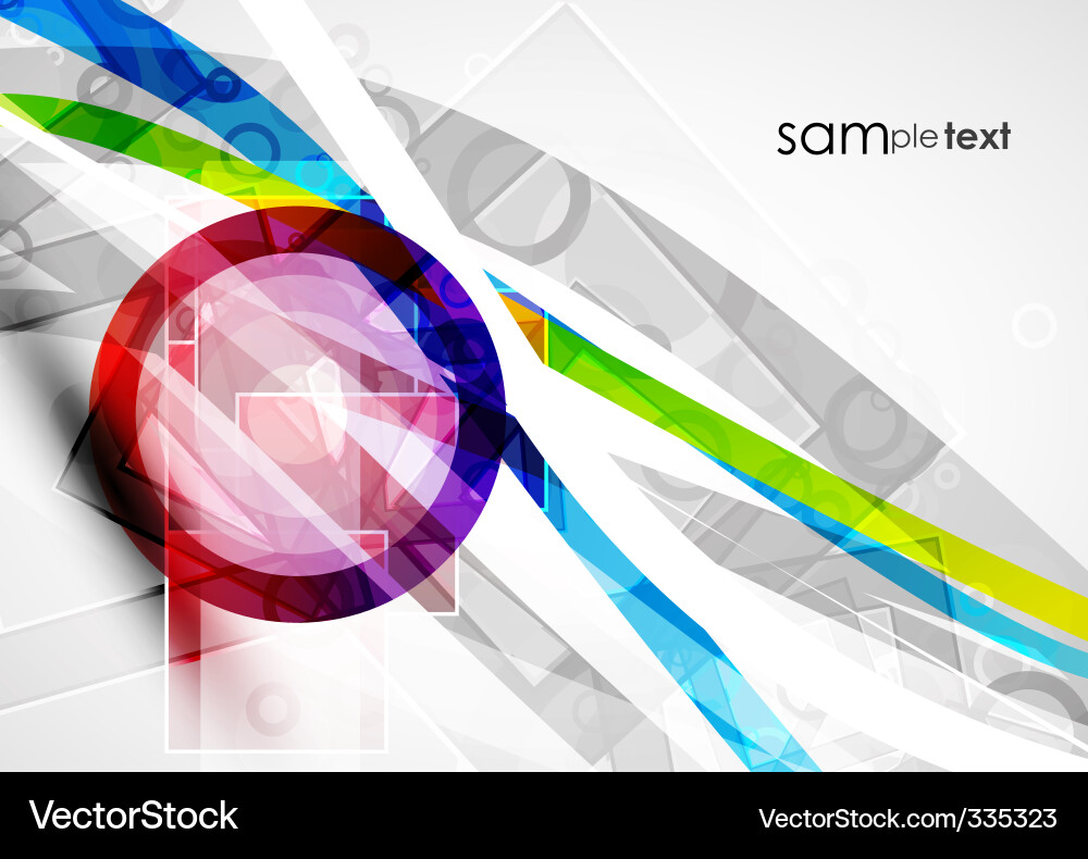 Dynamic Color Swirl Background vector image