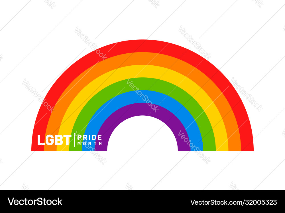 Lgbt flag pride gay and lesbian Lgbt flag pride gay and lesbian vector image