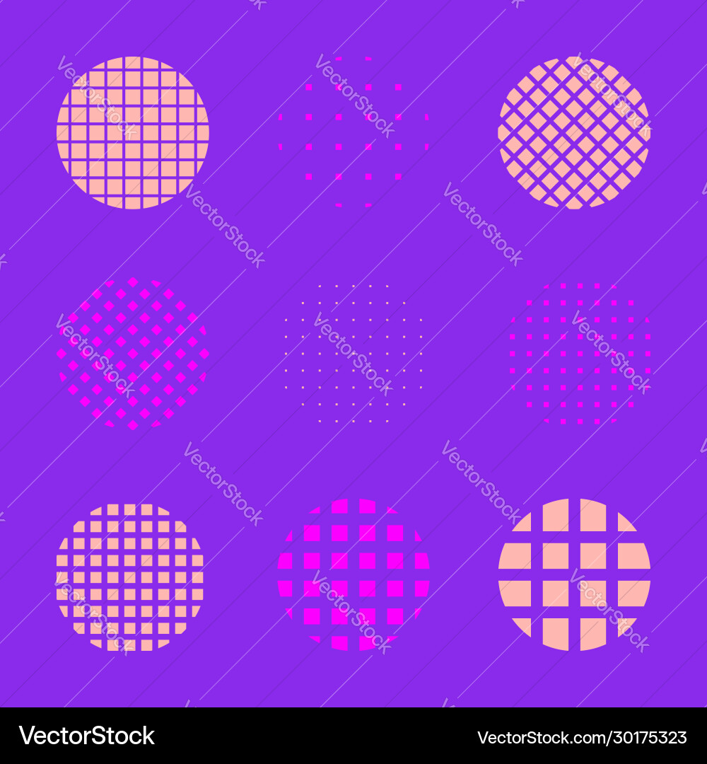 Minimal abstract design element set vector image