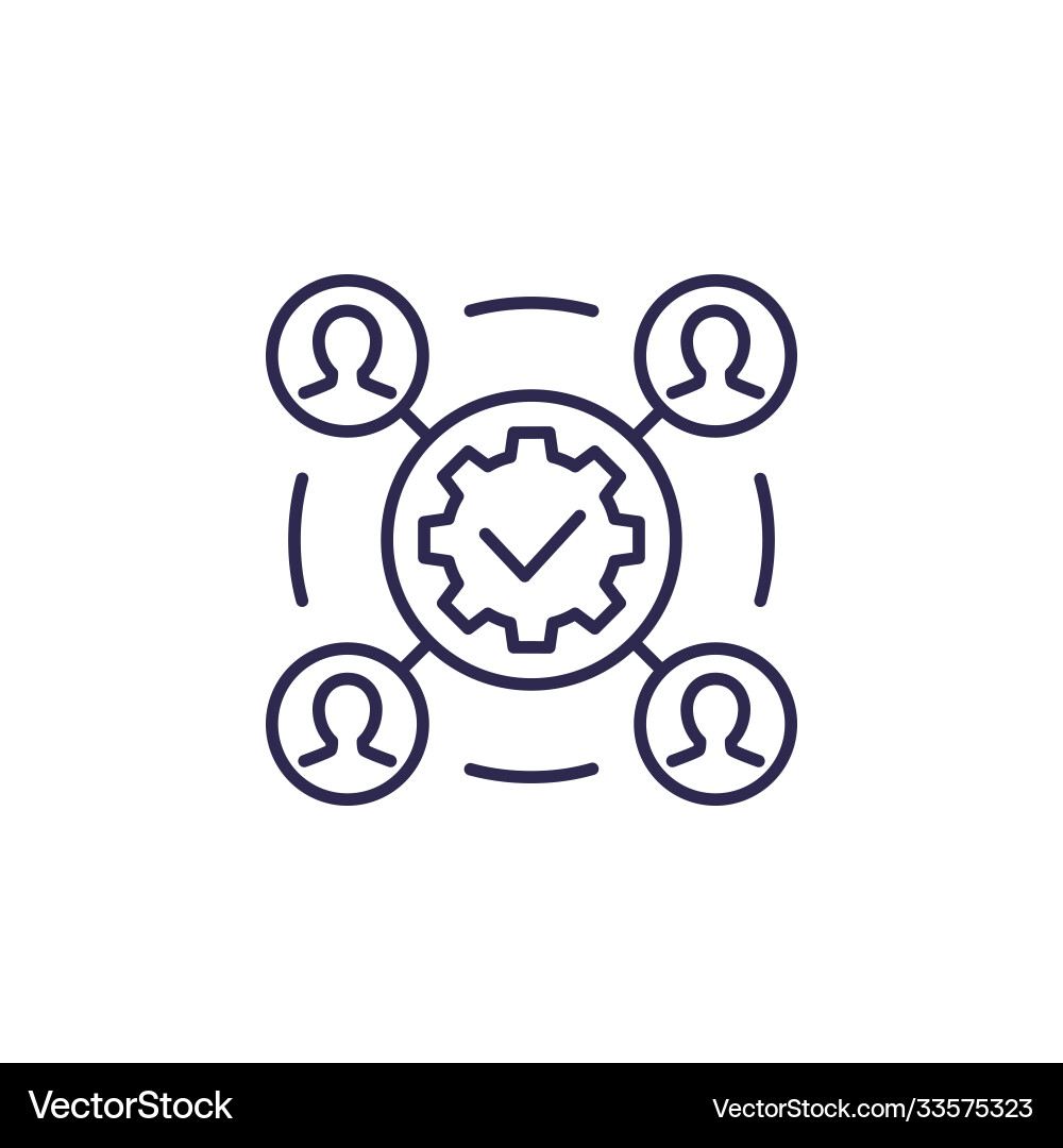 Project Workflow Icon vector image
