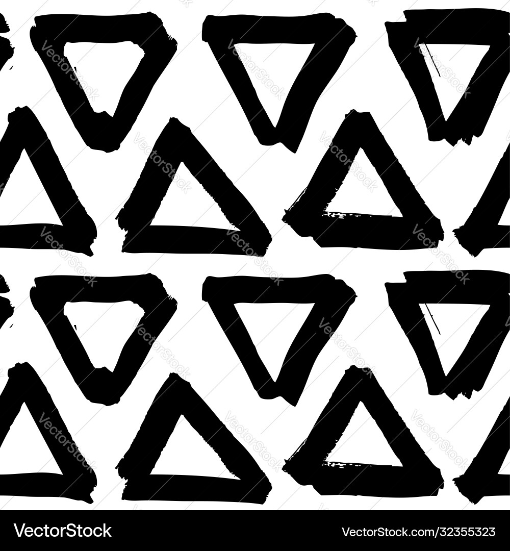Seamless pattern from triangular figure vector image