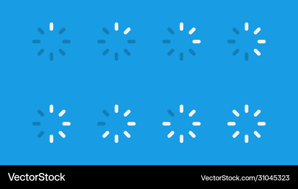 Web template on light background loading icon Vector Image