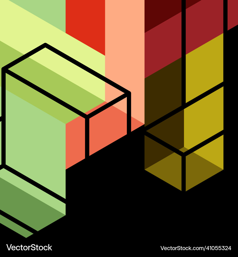 Abstract background 3d cubes cubic elements Abstract background 3d cubes cubic elements vector image
