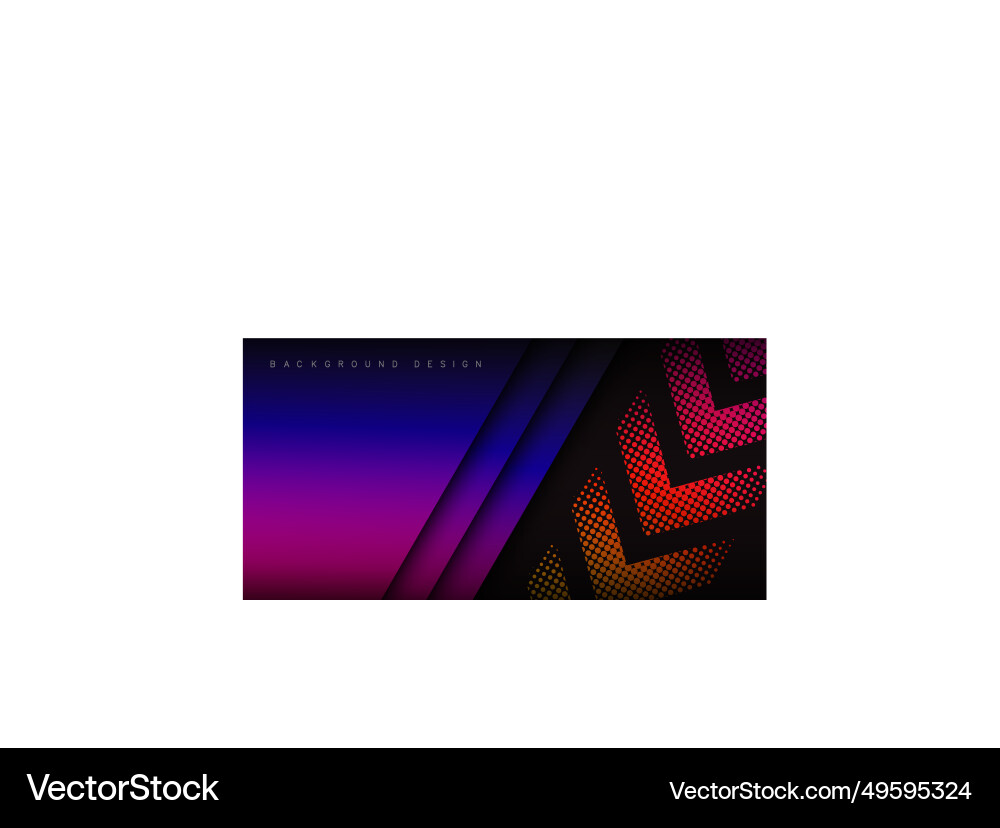 Background overlapping layers with colorful arrow vector image